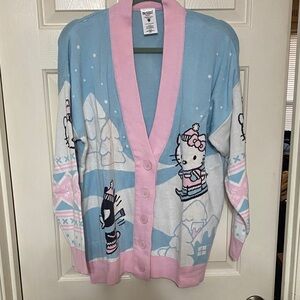 Hello Kitty Women's Cardigan - Pink and Blue